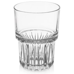 Szklanka Uniwersalna do Napojów Grube Szkło Ryflowane 320 ml ORION