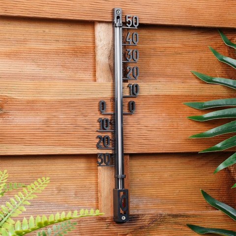 Termometr Uniwersalny Czarny PROGARDEN 27 cm Wewnątrz Zewnątrz