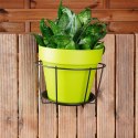 Uchwyt Balkonowy na Doniczkę Metalowy 29 x 22 cm VILDE do Balustrad 5 cm