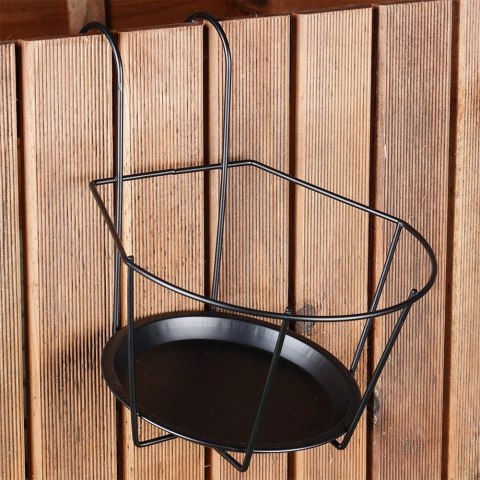 Uchwyt Balkonowy na Doniczkę Metalowy 29 x 22 cm VILDE do Balustrad 5 cm