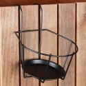 Uchwyt Balkonowy na Doniczkę Metalowy 24 x 18 cm VILDE do Balustrad 5 cm