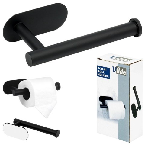 Uchwyt na Papier Toaletowy Stal Nierdzewna VILDE Montaż Taśma 16,5 x 7.7 cm