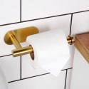 Uchwyt na Papier Toaletowy Stal Nierdzewna Złoty Montaż Taśma 16,5 x 7.7 cm