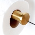 Uchwyt na Papier Toaletowy Stal Nierdzewna Złoty Montaż Taśma 16,5 x 7.7 cm