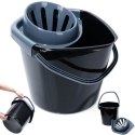 Wiadro do Mopa z Wyciskaczem 10 L VILDE Poręczny Uchwyt 33 x 30,5 cm