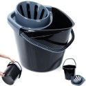 Wiadro do Mopa z Wyciskaczem 14 L VILDE Wygodna Wylewka 37 x 34 cm