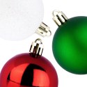 Bombki Choinkowe VILDE Czerwone Zielone Białe 5 cm Zestaw 16 szt.