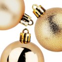 Bombki Choinkowe VILDE Złote 5 cm Zestaw 10 szt. Błyszczące Matowe
