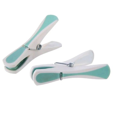 Klamerki na Pranie ORION Plastikowe 12 szt. Niebieskie Mocny Zatrzask