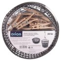 Klamerki na Pranie ORION 50 szt. w Składanym Koszyku Plastikowe