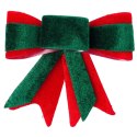 Kokarda Świąteczna HSD Welurowa 3 szt. 10,5 x 11 cm Mix Kolorów
