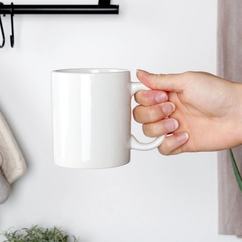 Kubek Ceramiczny Biały VILDE 330 ml do Zmywarki i Mikrofalówki