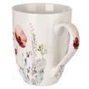 Kubek Porcelanowy 360 ml ORION Maki Kwiatowy Dekor do Zmywarki Mikrofalówki