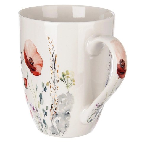 Kubek Porcelanowy 360 ml ORION Maki Kwiatowy Dekor do Zmywarki Mikrofalówki