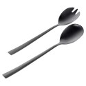 Łyżki do Sałatek Stal Nierdzewna Czarne 23,5 cm 2 Sztuki MONDEX