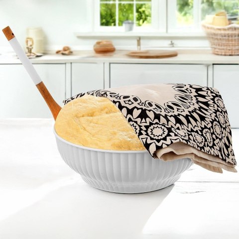 Miska Kuchenna 24 cm 2,5 L Tworzywo Biała do Zmywarki i Mikrofali ORION