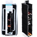 Organizer Wiszący do Szafy 6 Półek 30 x 15 x 84 cm STORAGE SOLUTIONS Czarny