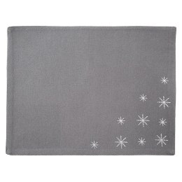 Podkładka na Stół Bawełniana Świąteczna 33,5 x 26 cm ORION Płatek Szara