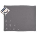 Podkładka na Stół Bawełniana Świąteczna 33,5 x 26 cm ORION Płatek Szara