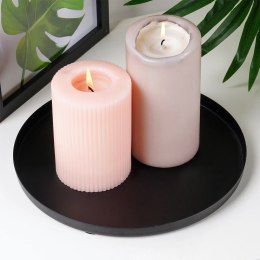 Podstawka pod Kompozycje Okrągła Metalowa 21,5 cm VILDE Czarna Matowa