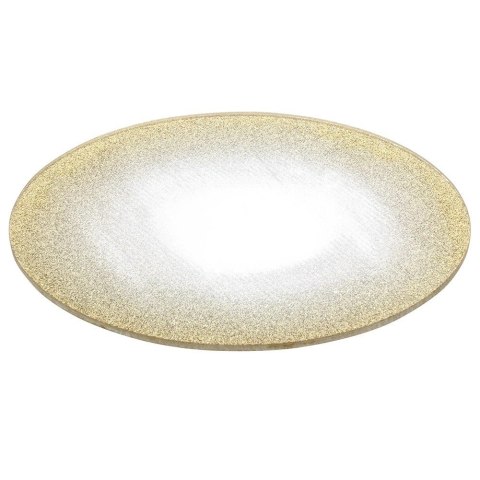 Podstawka Lustrzana Brokatowa pod Świece 15 cm VILDE Szkło Złote