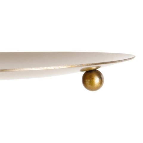 Podstawka pod Świecę Metalowa Złota 12 cm VILDE Okrągła na Nóżkach