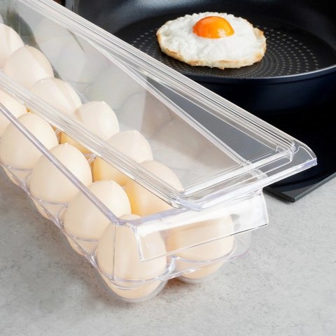 Pojemnik na Jajka z Pokrywką Przezroczysty 14 szt. EH 36 x 10,5 x 8,5 cm