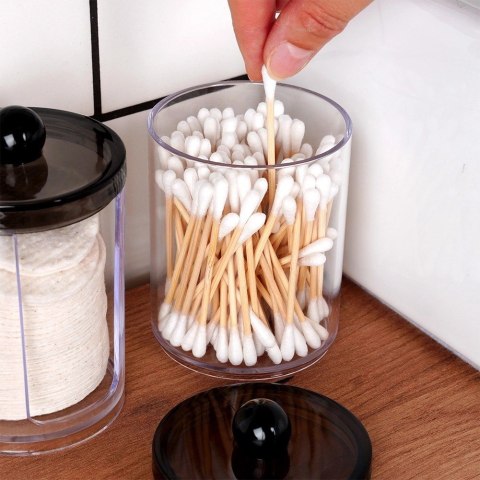 Pojemnik na Patyczki Płatki Kosmetyczne 2 szt VILDE z Podajnikiem 7 x 11 cm