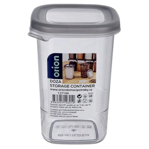 Pojemnik na Sypkie Piętrowany 450 ml ORION Szczelny Uniwersalny 12 x 8 cm