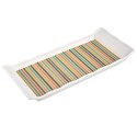 Taca do Serwowania 29,5 x 13 cm ORION Tworzywo Wzór Pasy Kolorowe