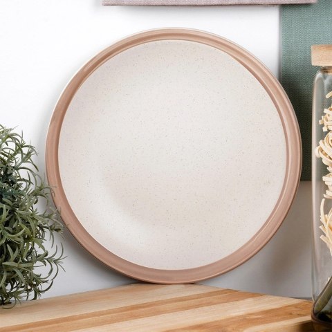 Talerz Deserowy Ceramiczny Beżowy NAVA ARTHENA 20,5 cm Zmywarka