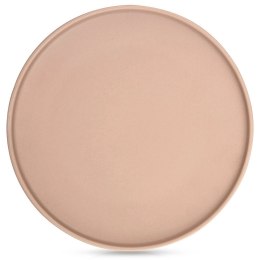 Talerz Deserowy Kamionka Beżowy NAVA SOHO 20,5 cm Podwyższony Rant