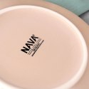 Talerz Deserowy Kamionka Beżowy NAVA SOHO 20,5 cm Podwyższony Rant