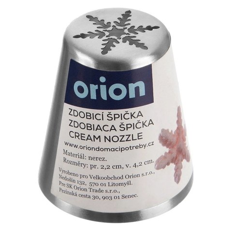 Tylka Cukiernicza Płatek Śniegu ORION Stal Nierdzewna do Dekoracji Kremami