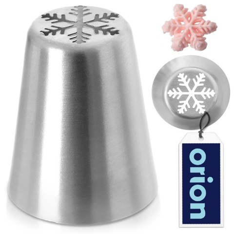 Tylka Cukiernicza Płatek Śniegu ORION Stal Nierdzewna do Dekoracji Kremami