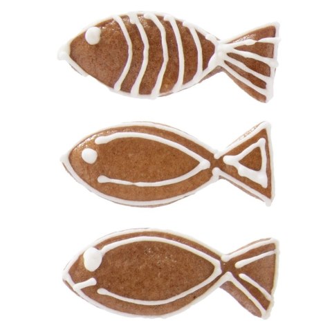 Wykrawacz do Ciastek Ryba 5 x 2 cm Stal Nierdzewna do Zmywarki ORION