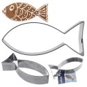 Wykrawacz do Ciastek Ryba 9 x 4 cm Stal Nierdzewna do Zmywarki ORION