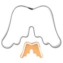 Wykrawacz do Ciastek 7 cm ORION Skrzydła Anioła Stal Nierdzewna Mały