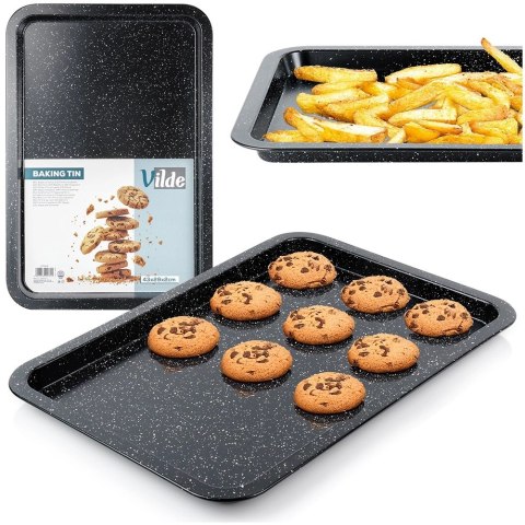 Blacha do Pieczenia Granitowa VILDE 43 x 29 x 2 cm Stal Węglowa