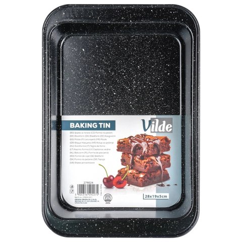 Brytfanna Granitowa VILDE 28 x 19 x 5 cm Stal Węglowa do 230°C