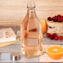 Butelka Szklana ORION 1,1 L Borokrzemowe Szkło Silikonowy Spód do Zmywarki