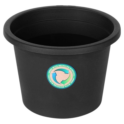 Doniczka Ogrodowa Okrągła VILDE 27,5 cm Czarna Odporna na Pogodę