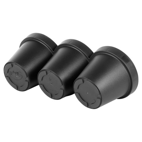 Doniczka Ogrodowa Potrójna VILDE 39,5 cm Czarna na Zioła i Kwiaty