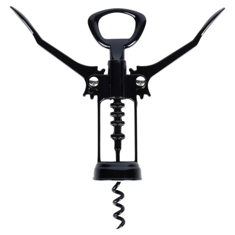 Korkociąg do Wina Metalowy Czarny 16 cm VILDE Wytrzymały Uniwersalny