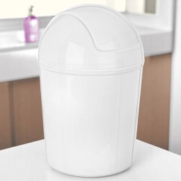 Kosz na Śmieci Łazienkowy Plastikowy Biały 920 ml ORION Wytrzymały
