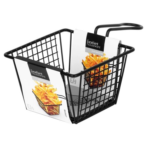 Koszyk na Frytki Czarny 22 x 13 x 8 cm EXCELLENT HOUSEWARE Uniwersalny