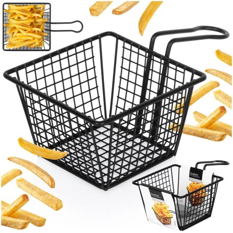 Koszyk na Frytki Czarny 22 x 13 x 8 cm EXCELLENT HOUSEWARE Uniwersalny