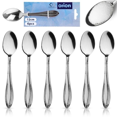 Łyżeczki do Kawy Espresso Stal Nierdzewna CONIC 6 Sztuk 12 cm ORION