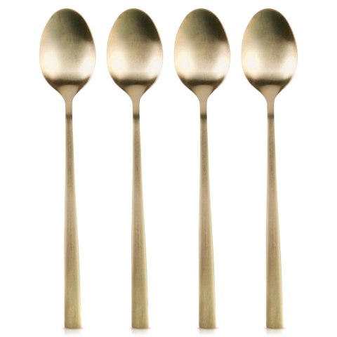 Łyżeczki Koktajlowe Stal Nierdzewna Złote 4 Szt.18 cm EXCELLENT HOUSEWARE