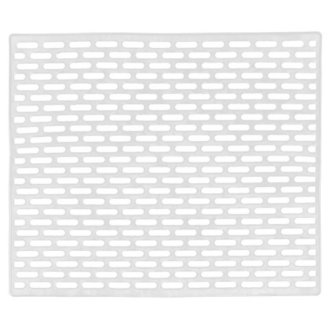 Mata do Zlewu Gumowa Biała 33 x 28 cm Perforowana Antypoślizgowa ORION
